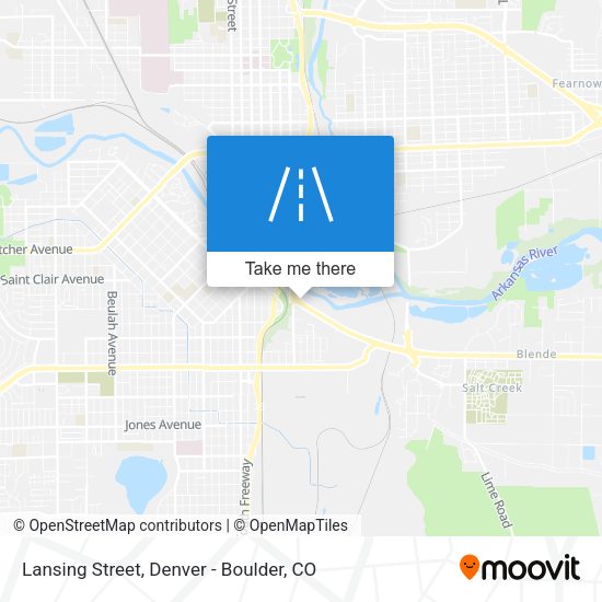 Lansing Street map