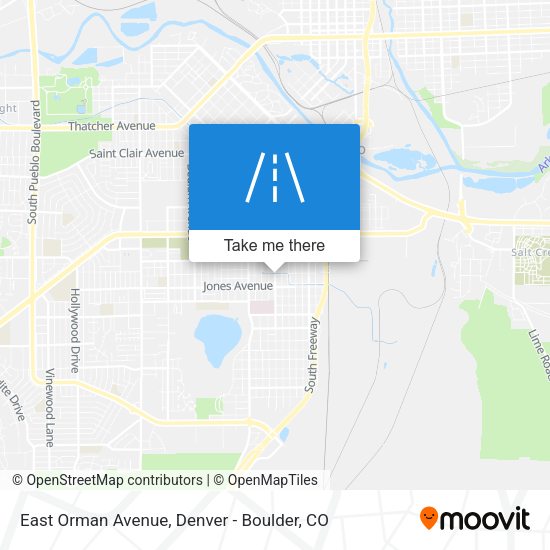 Mapa de East Orman Avenue