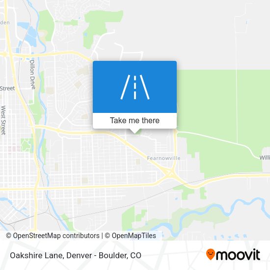 Oakshire Lane map
