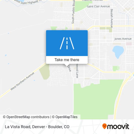Mapa de La Vista Road