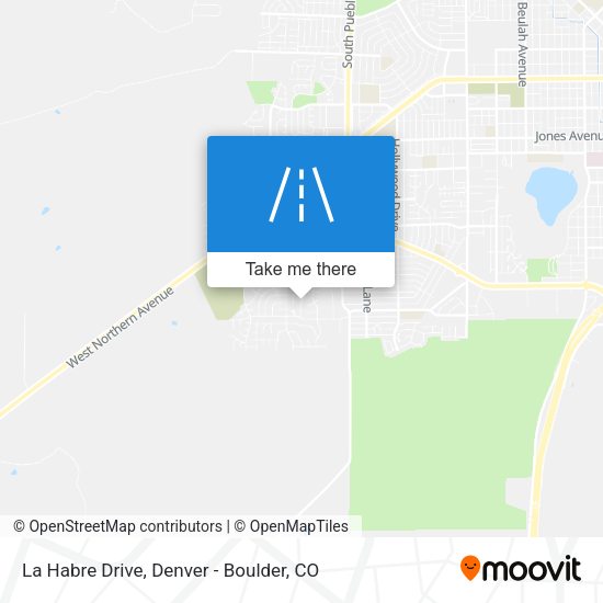 La Habre Drive map