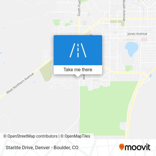 Starlite Drive map