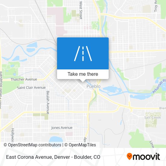 Mapa de East Corona Avenue