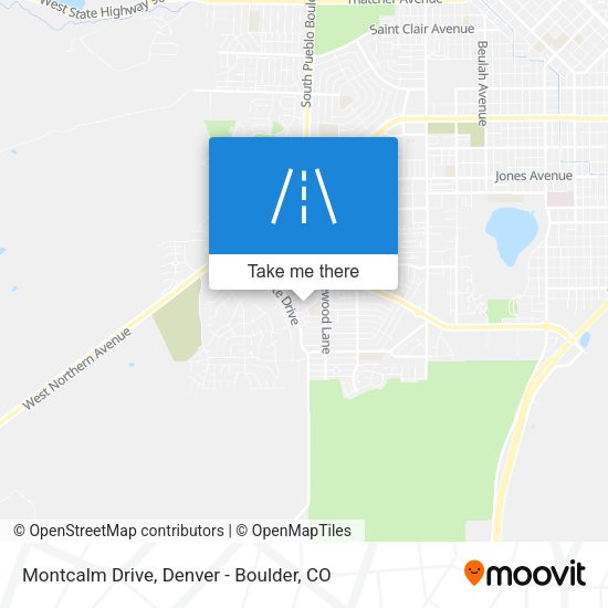 Montcalm Drive map