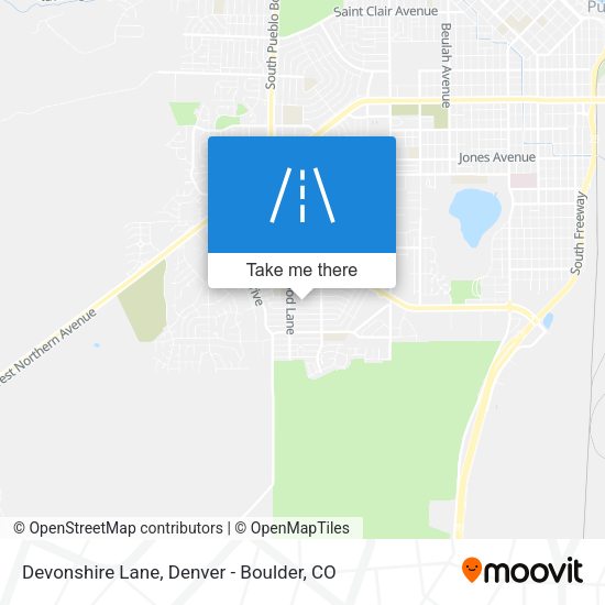 Mapa de Devonshire Lane