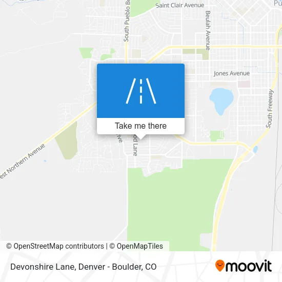 Devonshire Lane map