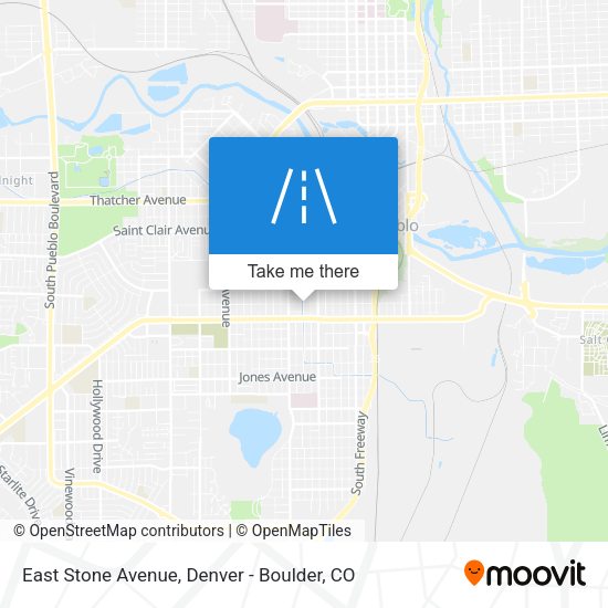 East Stone Avenue map