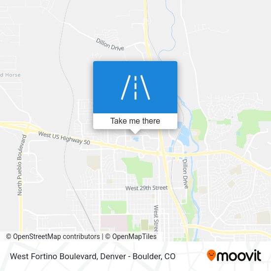 West Fortino Boulevard map