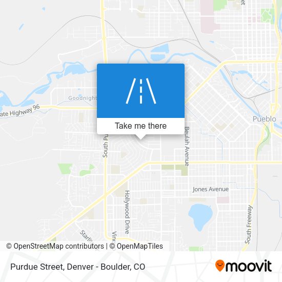Purdue Street map