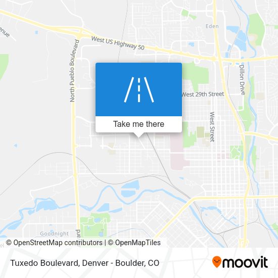 Mapa de Tuxedo Boulevard