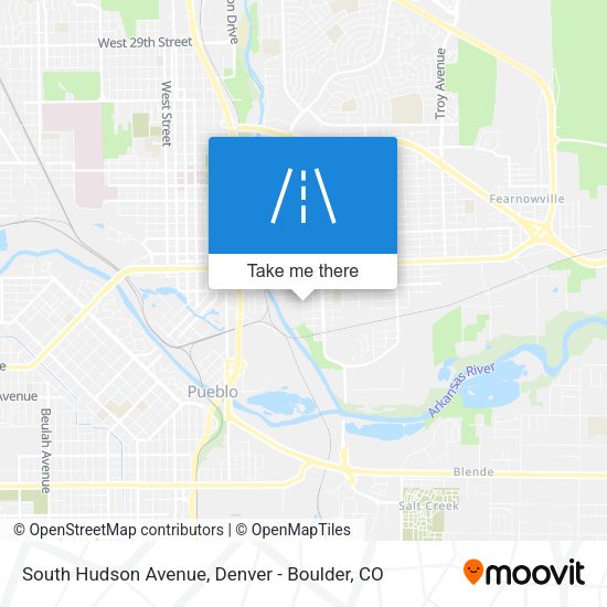 Mapa de South Hudson Avenue