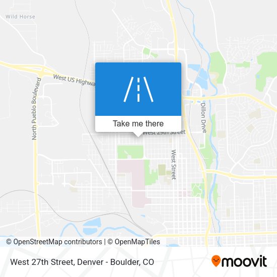 West 27th Street map
