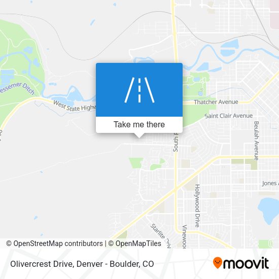 Mapa de Olivercrest Drive