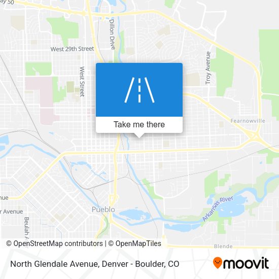 North Glendale Avenue map