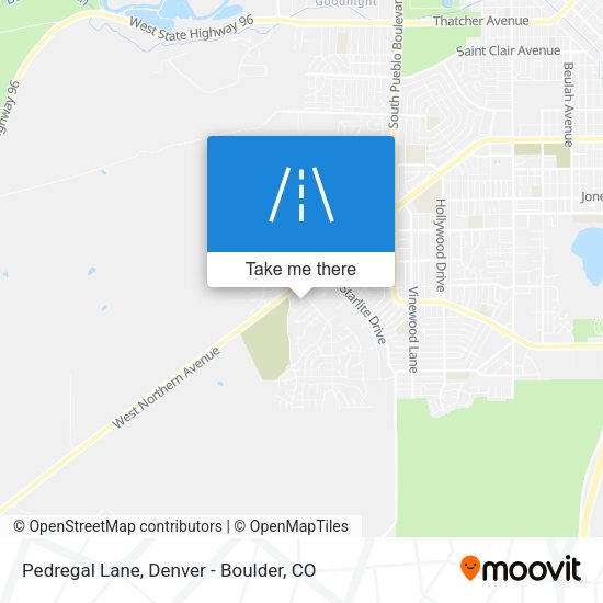 Pedregal Lane map