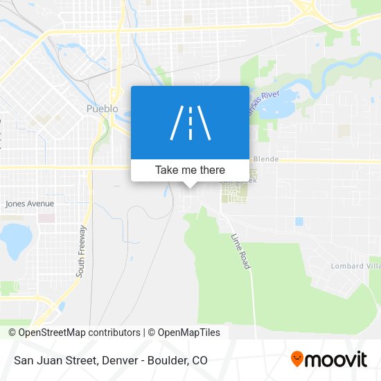 San Juan Street map
