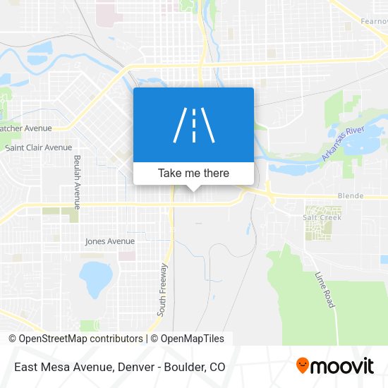 Mapa de East Mesa Avenue
