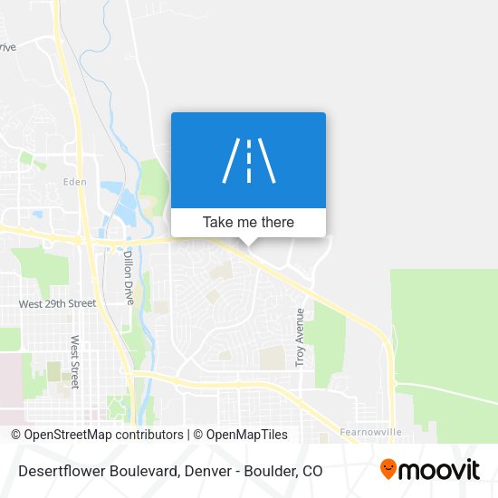Desertflower Boulevard map