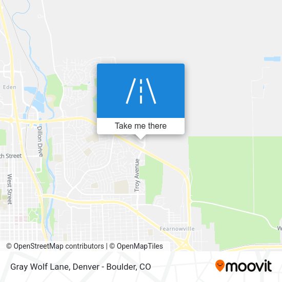 Gray Wolf Lane map