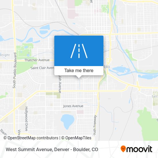 West Summit Avenue map