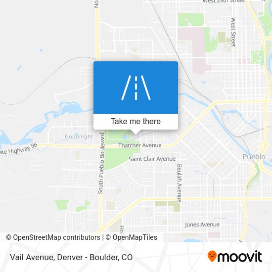 Mapa de Vail Avenue