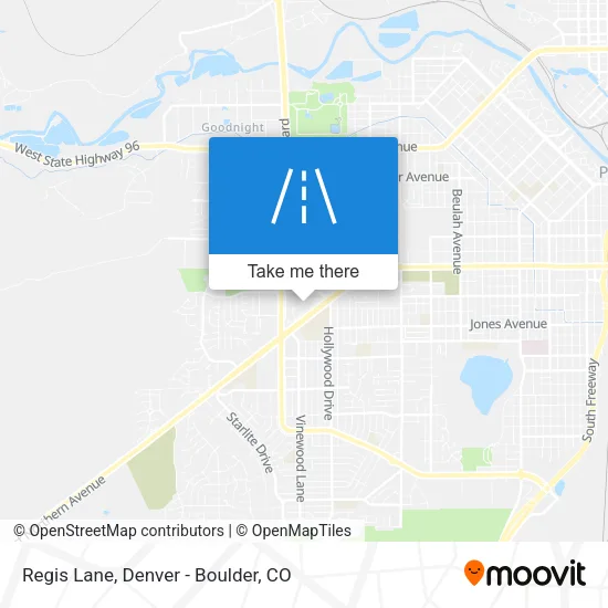 Regis Lane map