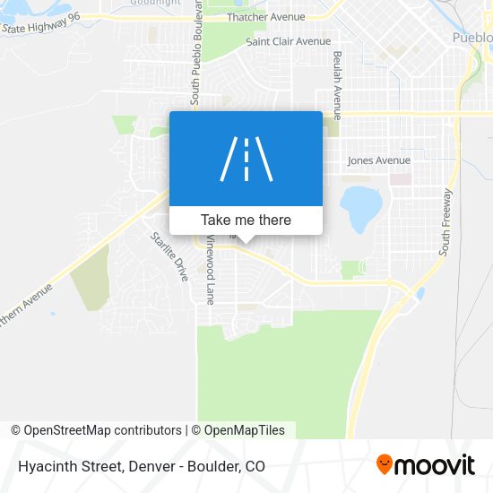 Mapa de Hyacinth Street