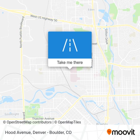Mapa de Hood Avenue