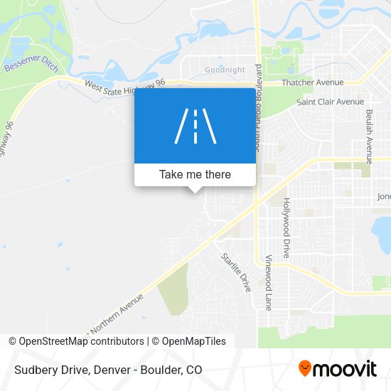 Mapa de Sudbery Drive