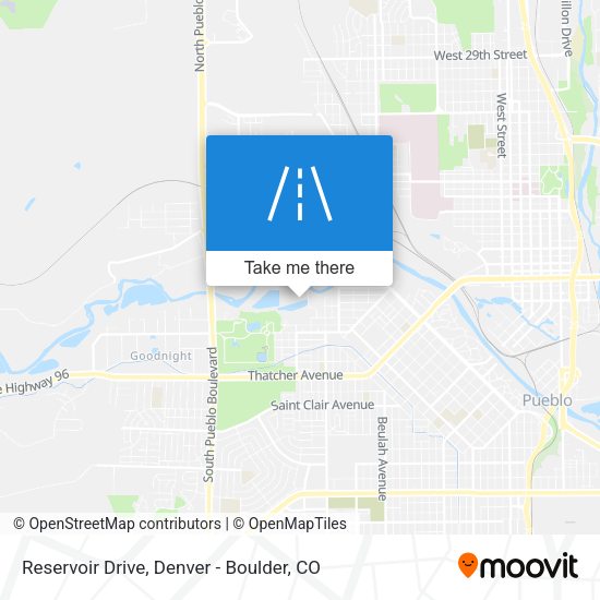 Mapa de Reservoir Drive