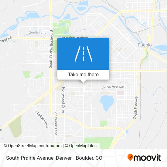 South Prairie Avenue map