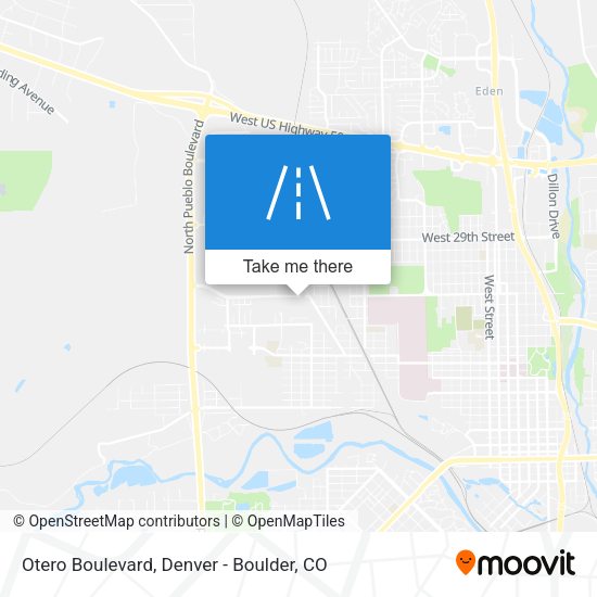 Otero Boulevard map