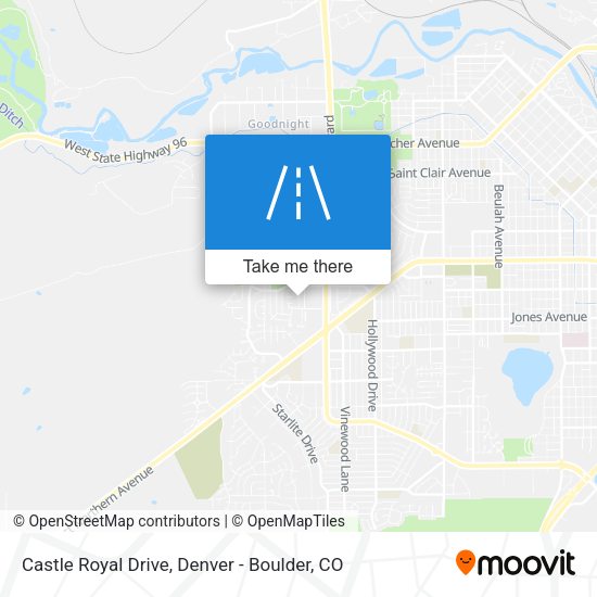 Castle Royal Drive map