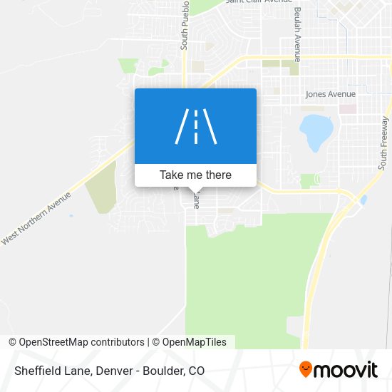 Sheffield Lane map
