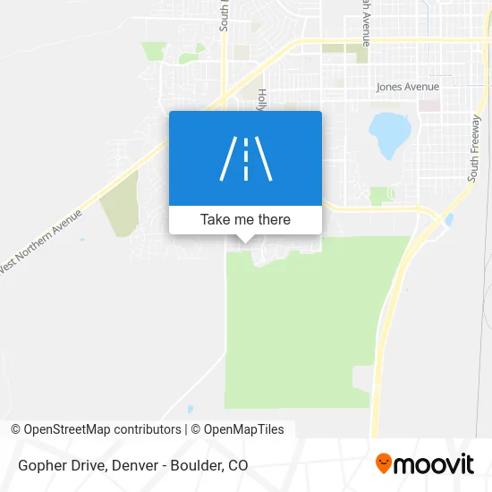 Gopher Drive map