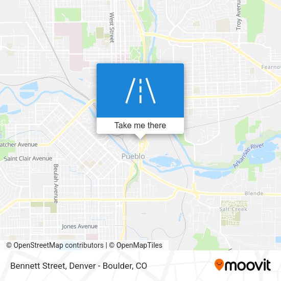 Bennett Street map
