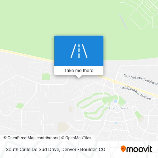 South Calle De Sud Drive map