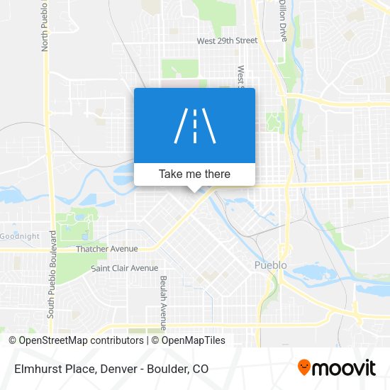 Elmhurst Place map