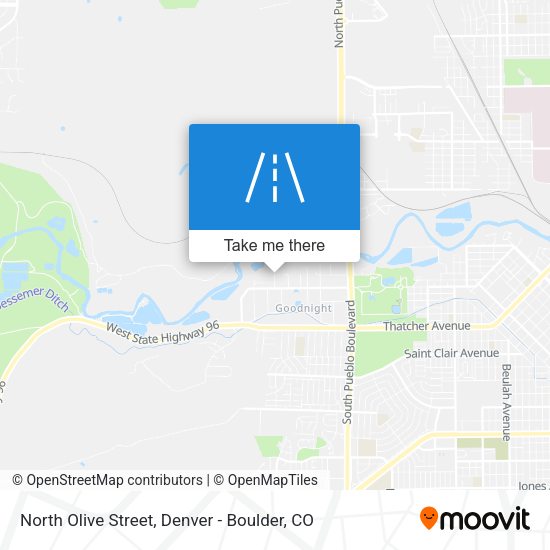 Mapa de North Olive Street