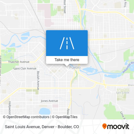 Saint Louis Avenue map