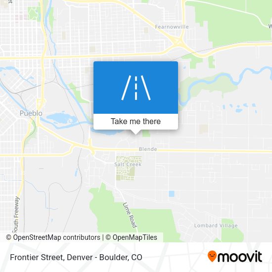 Frontier Street map
