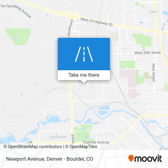 Mapa de Newport Avenue
