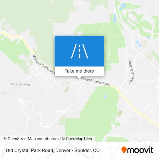 Old Crystal Park Road map