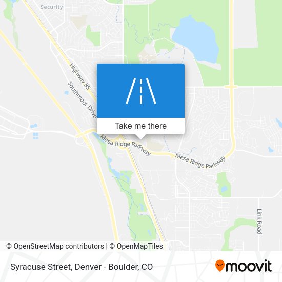 Mapa de Syracuse Street