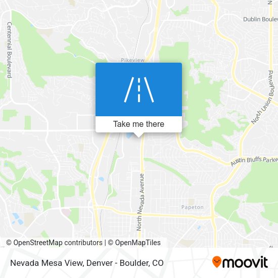 Mapa de Nevada Mesa View