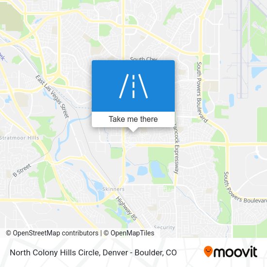 Mapa de North Colony Hills Circle