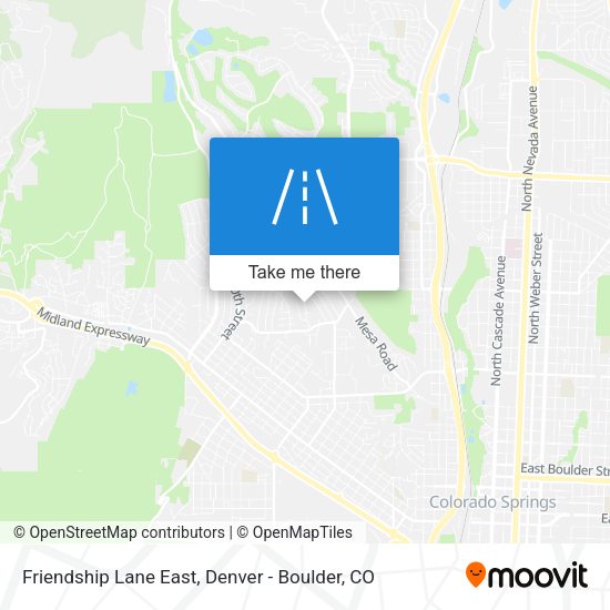 Friendship Lane East map