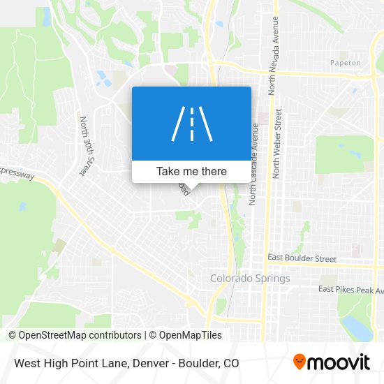 West High Point Lane map