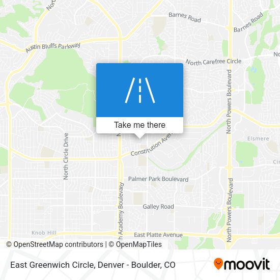 East Greenwich Circle map