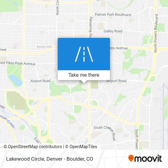 Lakewood Circle map